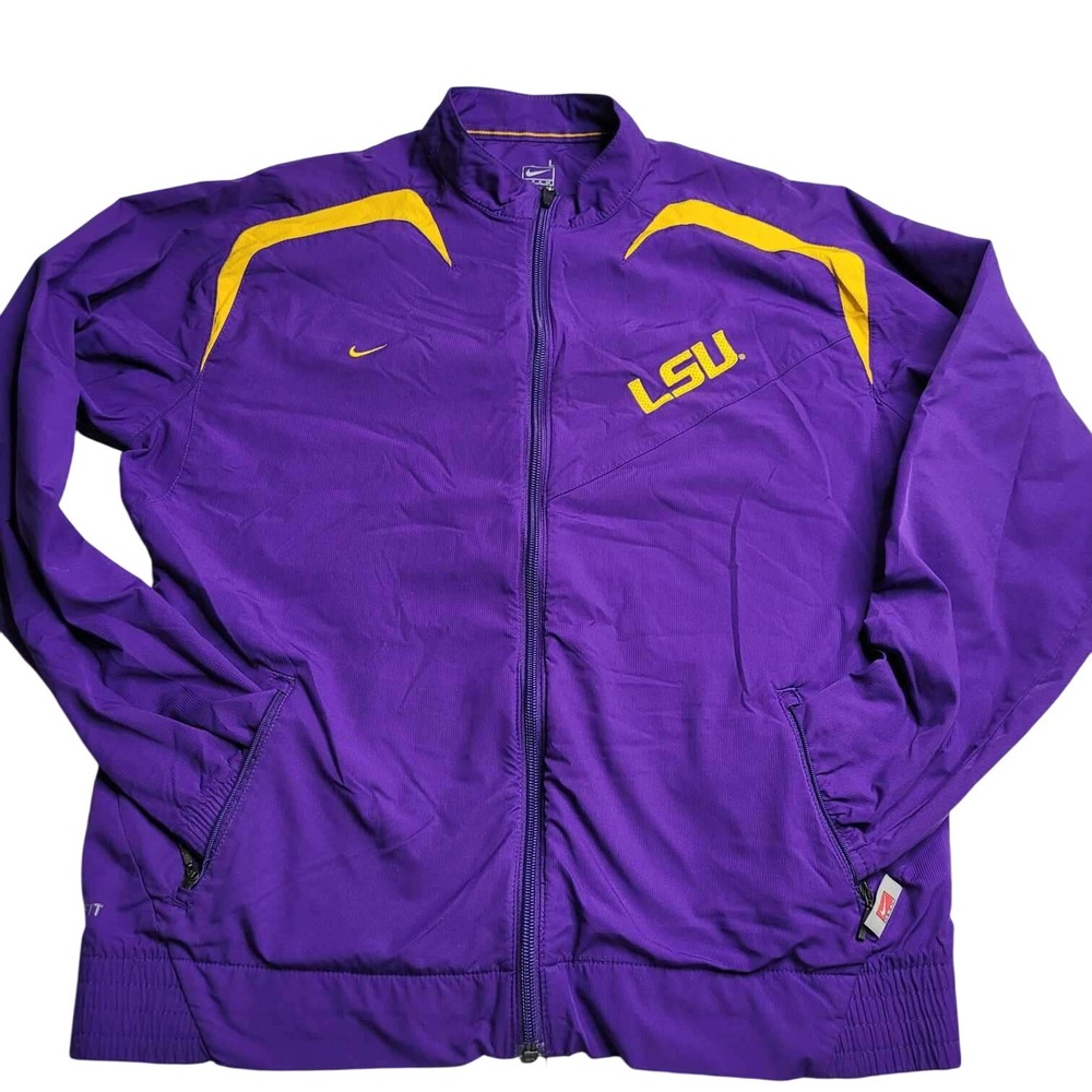 3690 Nike Team LSU‎ Tigers Full Zip Jacket Women's Large